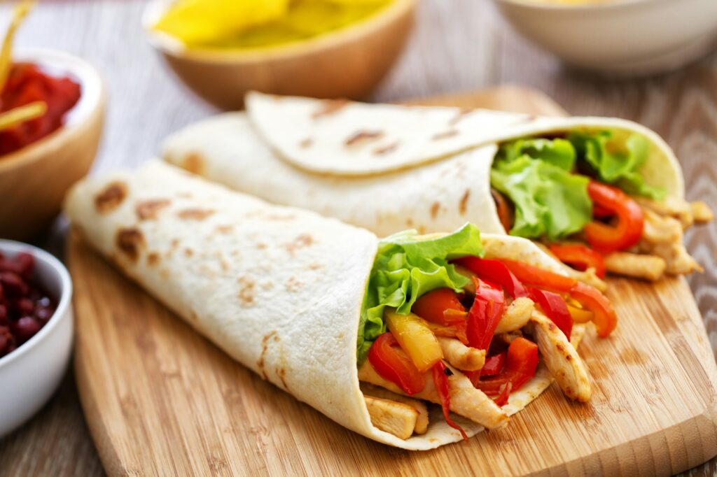 Mexican Fajitas with Chicken and Vegetables